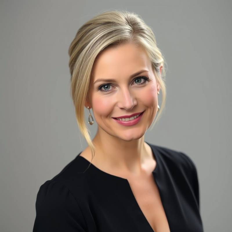 Portret van Anouk van Dijk, zangcoach gespecialiseerd in klassieke muziek.