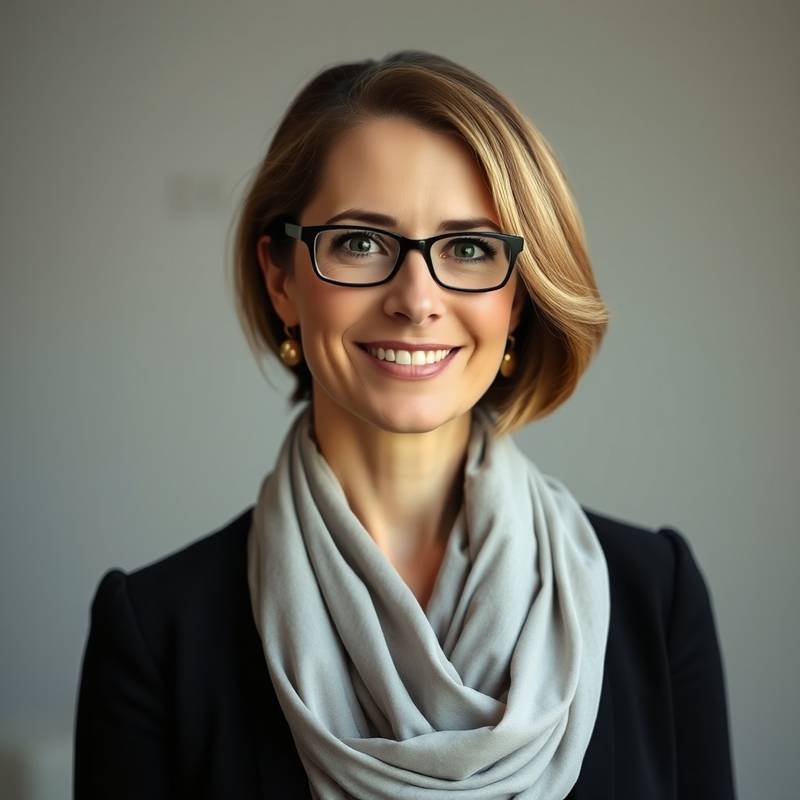 Portret van Maria de Vries, oprichter en hoofddocent van Vocale Excellentie.